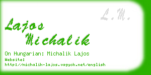 lajos michalik business card